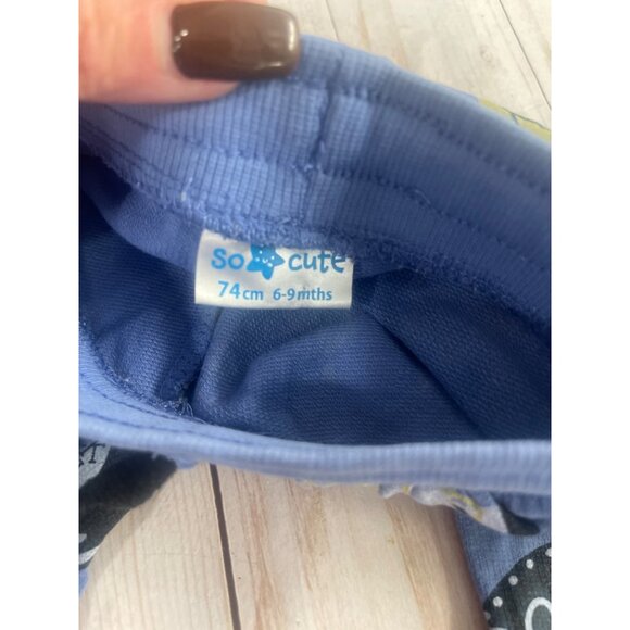 So Cute 100% Cotton Rock Joggers 6-9 Mo. - Picture 3 of 7